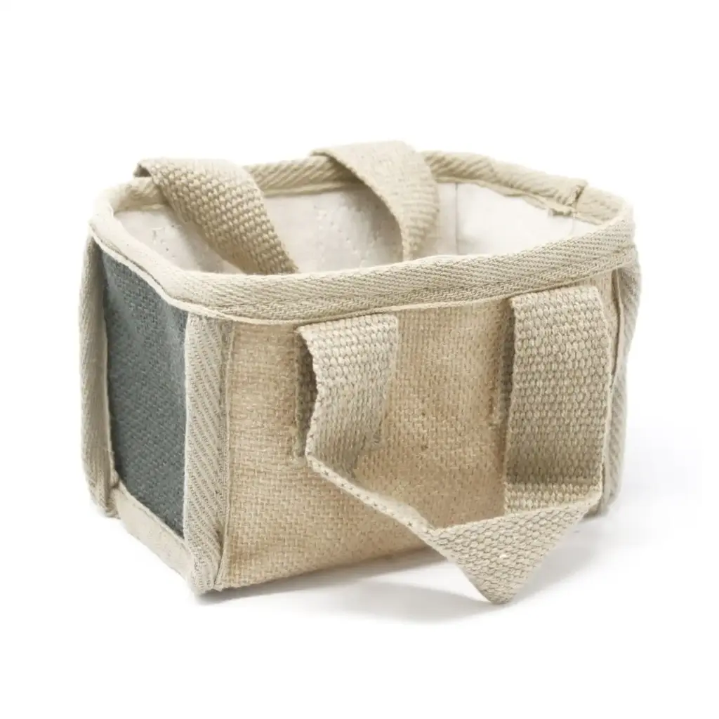 Mini Shopping Basket – 16x10x12cm – Charcoal | www.artisangoods.co.uk