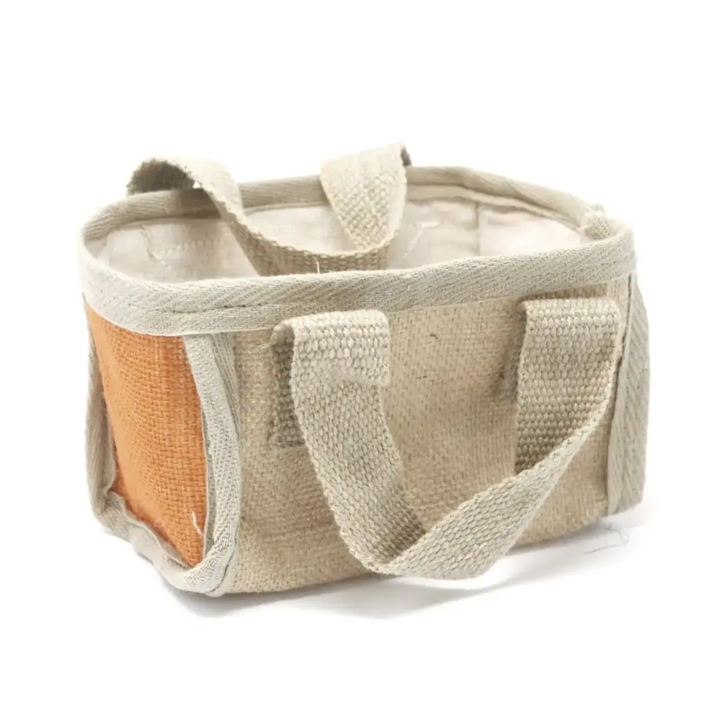 Mini Shopping Basket – 16x10x12cm – Turmeric | www.artisangoods.co.uk