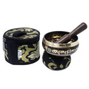 Mini Singing Bowl Gift Set – Black | www.artisangoods.co.uk 1