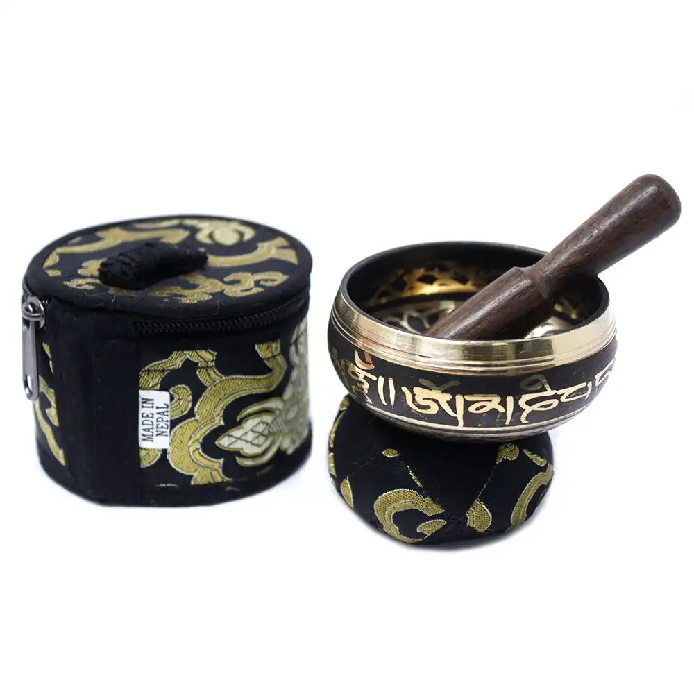 Mini Singing Bowl Gift Set – Black | www.artisangoods.co.uk 2 Mini Singing Bowl Gift Set – Black | www.artisangoods.co.uk 1