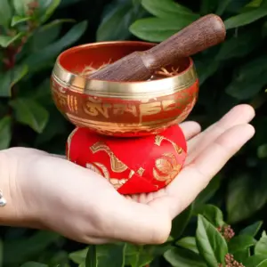Mini Singing Bowl Gift Set – Red | www.artisangoods.co.uk 5