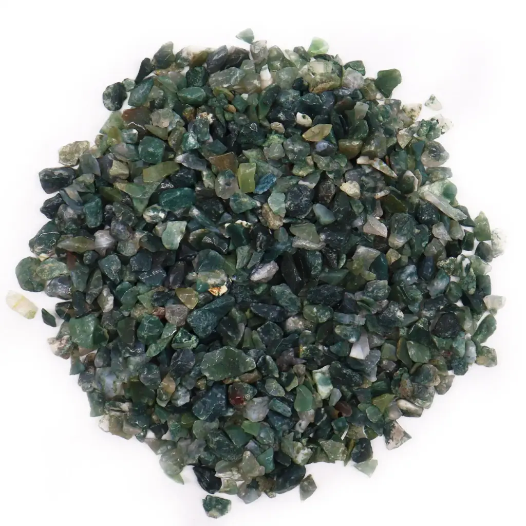 Moss Agate Gemstone Chips Bulk – 1KG | www.artisangoods.co.uk 5