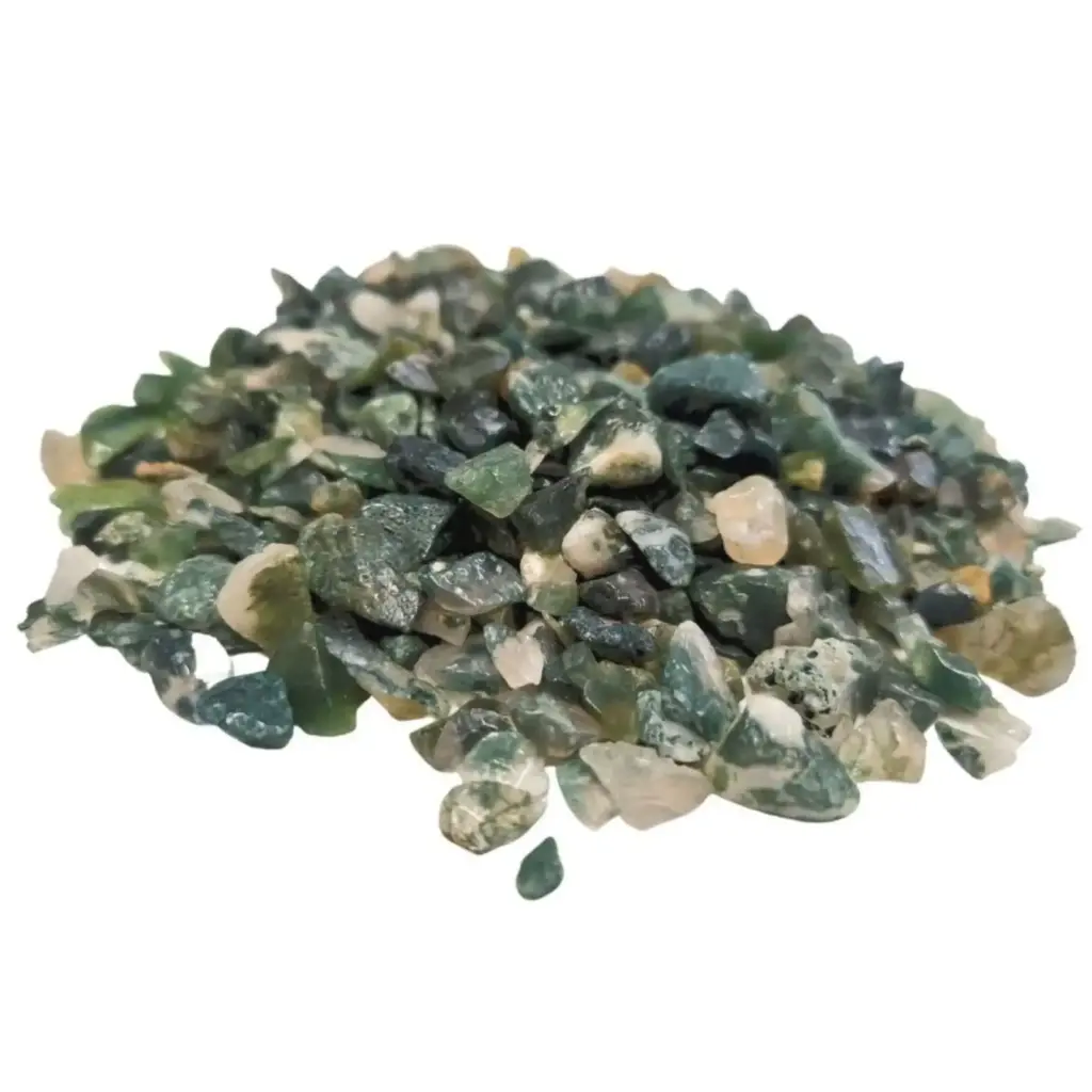 Moss Agate Gemstone Chips Bulk – 1KG | www.artisangoods.co.uk 4