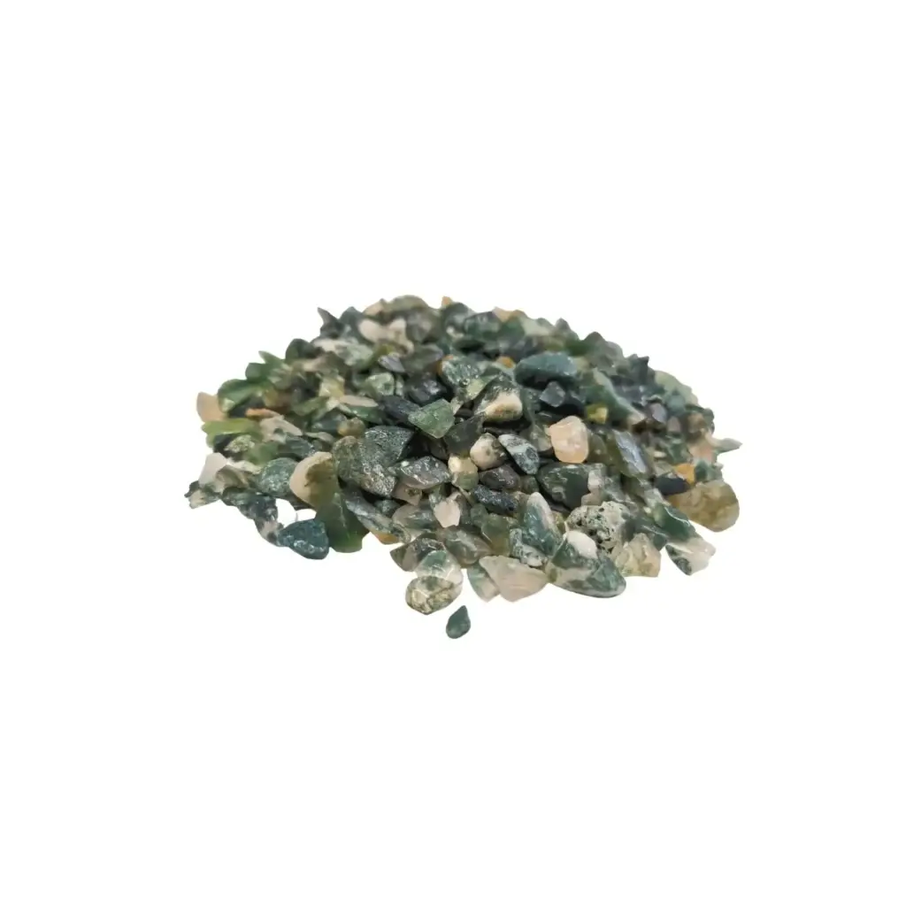 Moss Agate Gemstone Chips Bulk – 1KG | www.artisangoods.co.uk 3