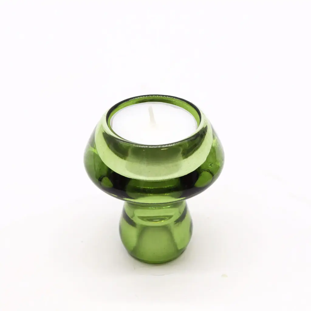 Mushroom Flip Dinner Candle / Tealight Holder – Garden Jade | www.artisangoods.co.uk
