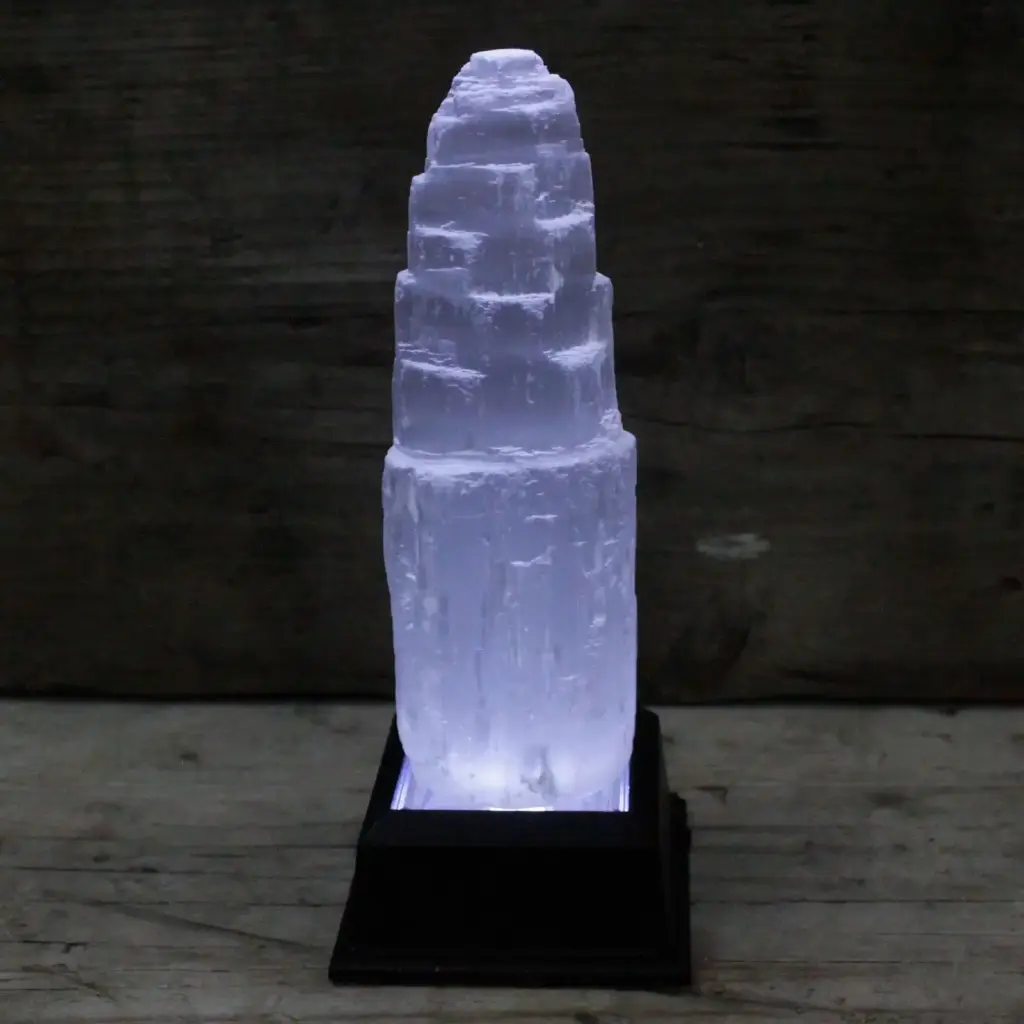 Natiural Selenite Tower – 15 cm | www.artisangoods.co.uk 3
