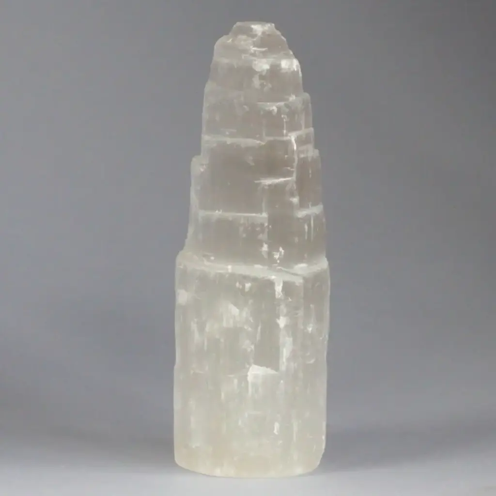 Natiural Selenite Tower – 15 cm | www.artisangoods.co.uk 2