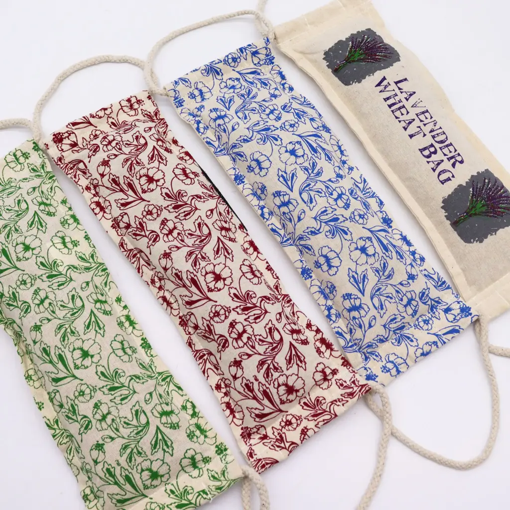 Natural Cotton Wheat Bags – Purple | www.artisangoods.co.uk 4