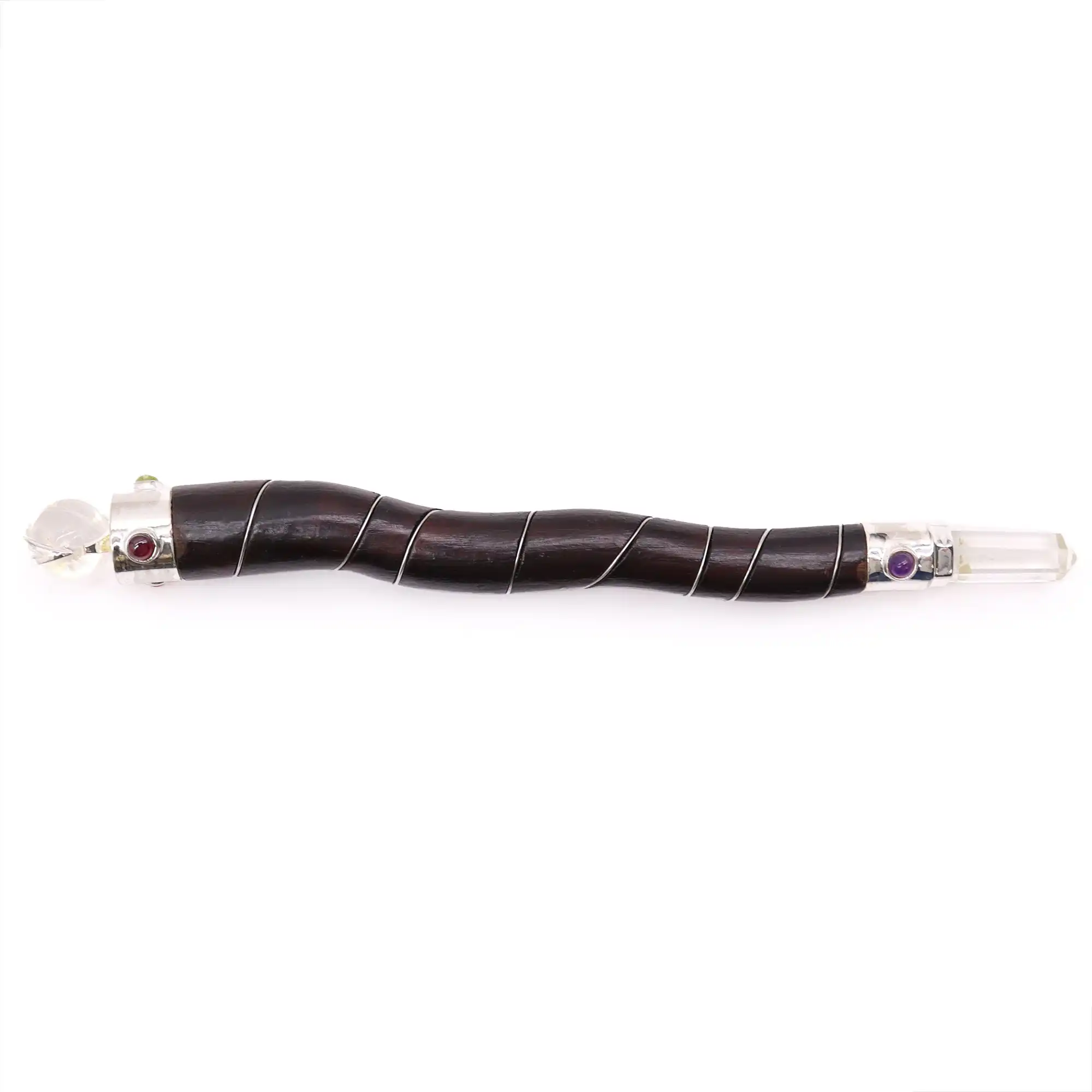 Natural Curved Wood and Rock Quartz Wand | www.artisangoods.co.uk 2 Natural Curved Wood and Rock Quartz Wand | www.artisangoods.co.uk 1