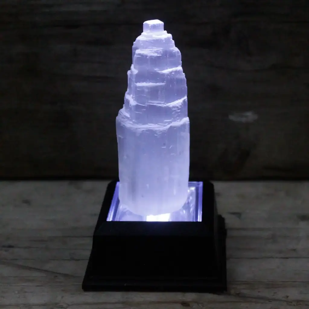 Natural Selenite Tower – 10 cm | www.artisangoods.co.uk 3
