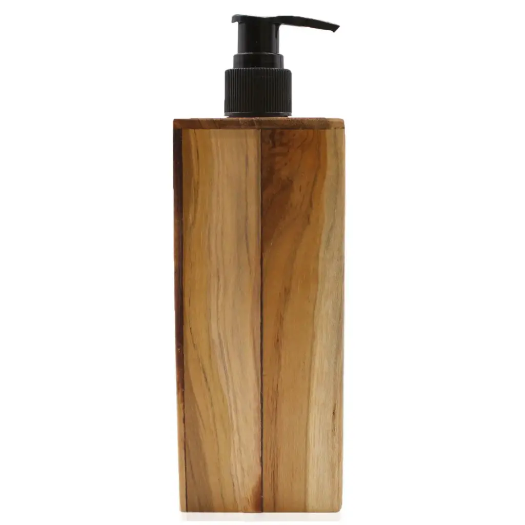 Natural Teakwood Soap Dispenser – Square | www.artisangoods.co.uk Natural Teakwood Soap Dispenser – Square | www.artisangoods.co.uk