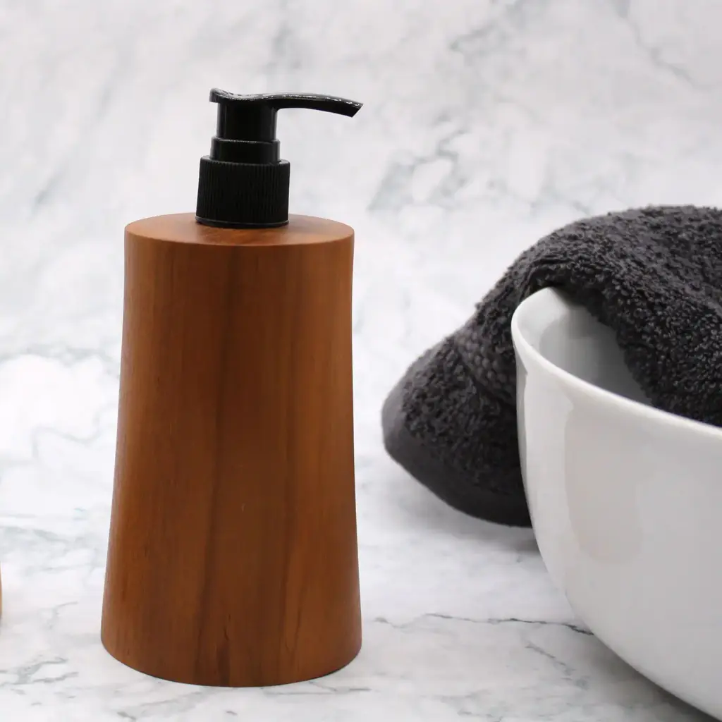 Natural Teakwood Soap Dispenser – Taper | www.artisangoods.co.uk 11