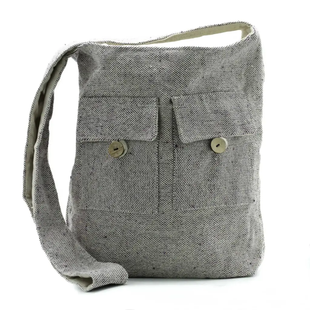Natural Tones Two Pocket Bags – Soft Lavender – Large | www.artisangoods.co.uk