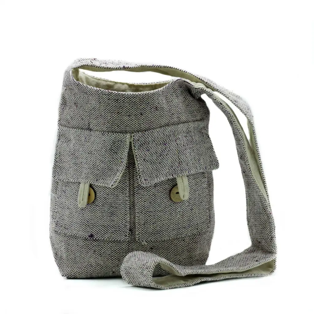 Natural Tones Two Pocket Bags – Soft Lavender – Medium | www.artisangoods.co.uk