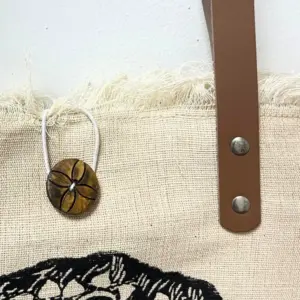 Natural Tote Bag Leather Handle – Mandela | www.artisangoods.co.uk 2