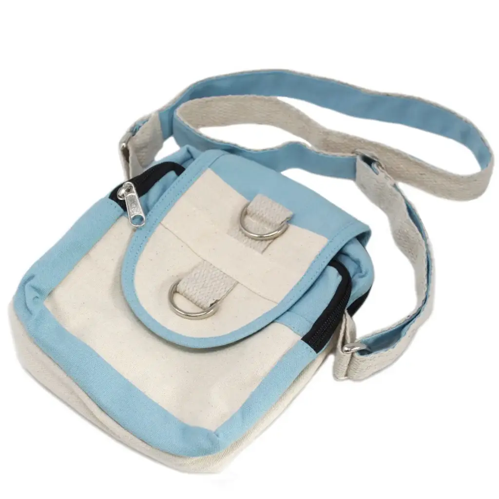 Natural Travel Bag – Teal | www.artisangoods.co.uk