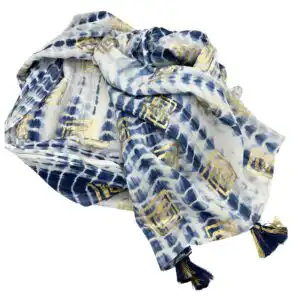 Nomad Sari On the Med Collection – Pario – Blue Tie Dye & Blockprint | www.artisangoods.co.uk Nomad Sari On the Med Collection – Pario – Blue Tie Dye & Blockprint | www.artisangoods.co.uk 1