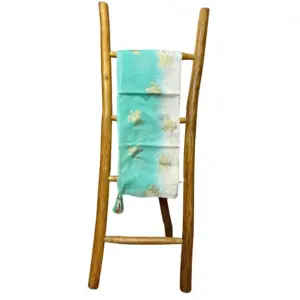 Nomad Sari On the Med Collection – Pario – White & Turquoise Gold Turtle Design | www.artisangoods.co.uk 2
