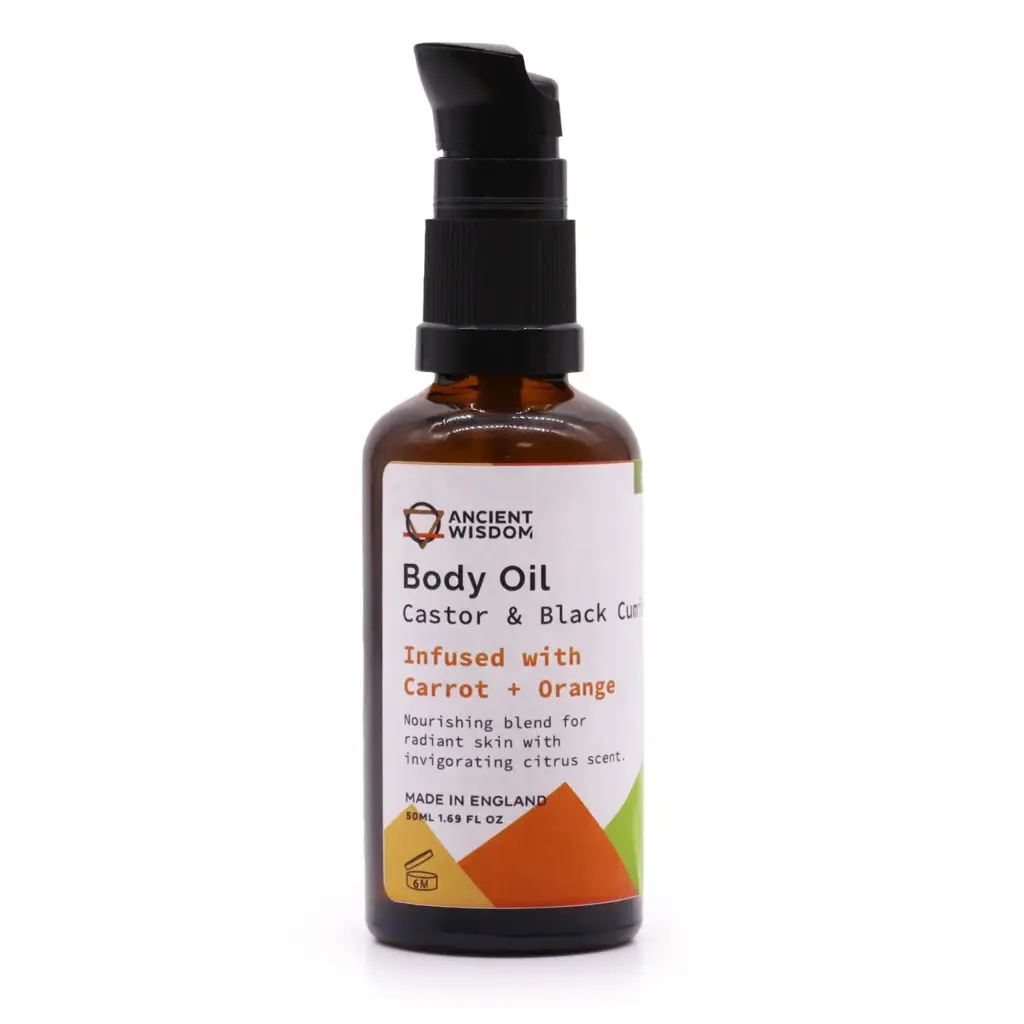 Organic Body Oil 50ml – Carrot & Orange | www.artisangoods.co.uk