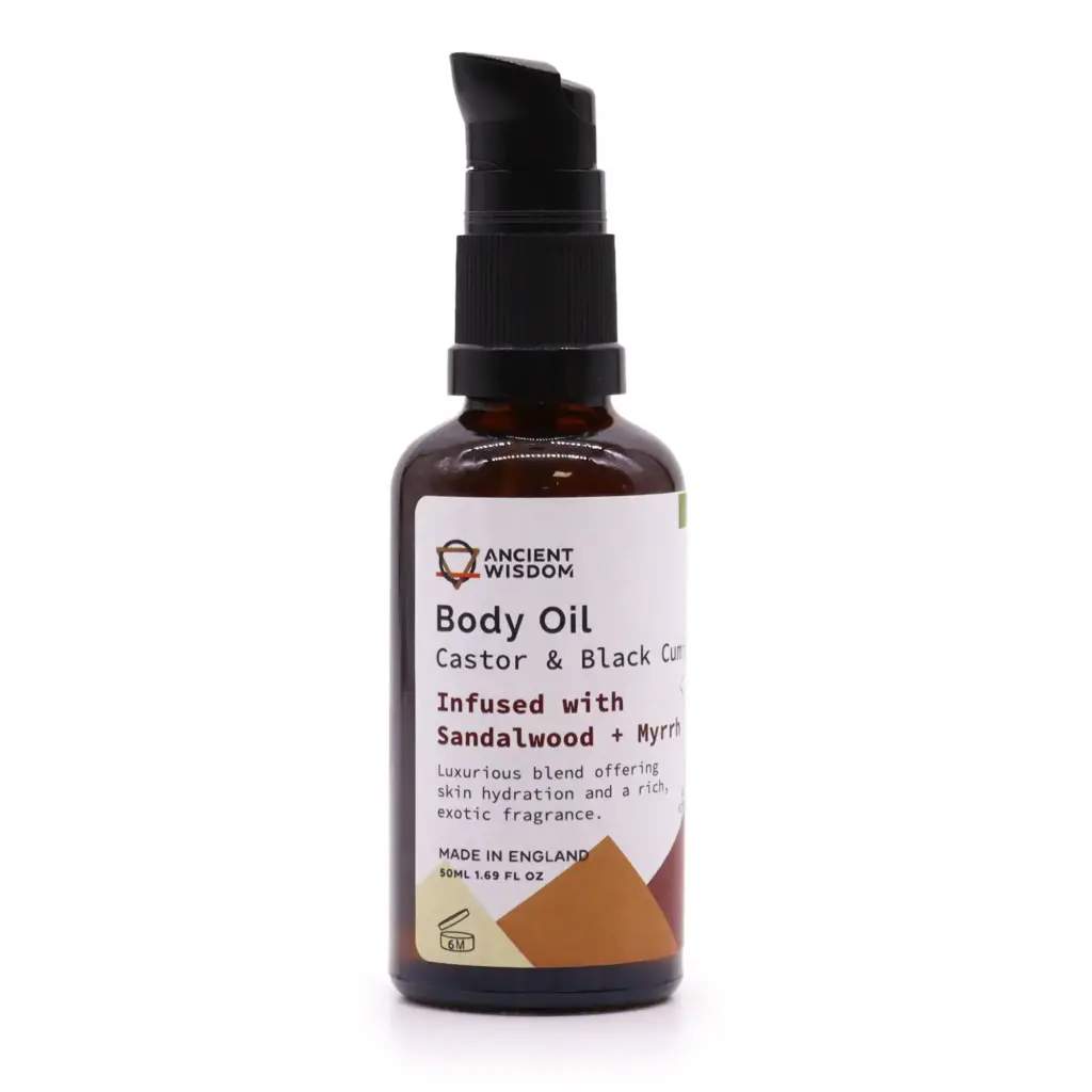Organic Body Oil 50ml – Sandalwood & Myrrh | www.artisangoods.co.uk