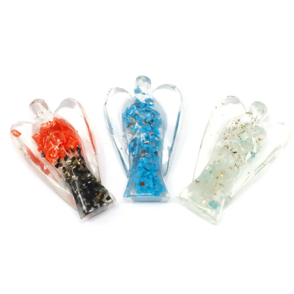 Orgonite Angel 50mm – Gemchips & Copper | www.artisangoods.co.uk
