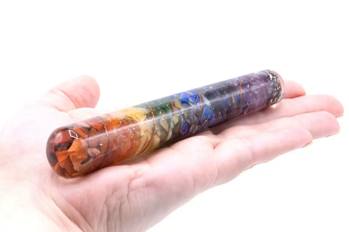 Orgonite Chackra and Copper Healing Wand – 140 x 30 mm | www.artisangoods.co.uk 3 Orgonite Chackra and Copper Healing Wand – 140 x 30 mm | www.artisangoods.co.uk 2