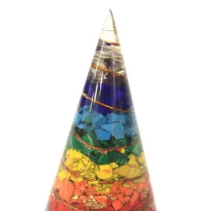 Orgonite Cone – 80mm – Multichip | www.artisangoods.co.uk 3