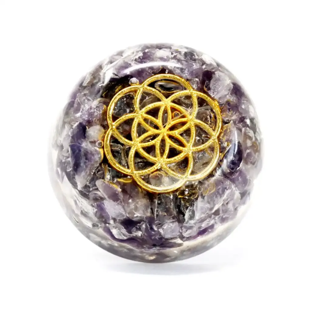 Orgonite Desk Power Packs – Amethyst Dome | www.artisangoods.co.uk