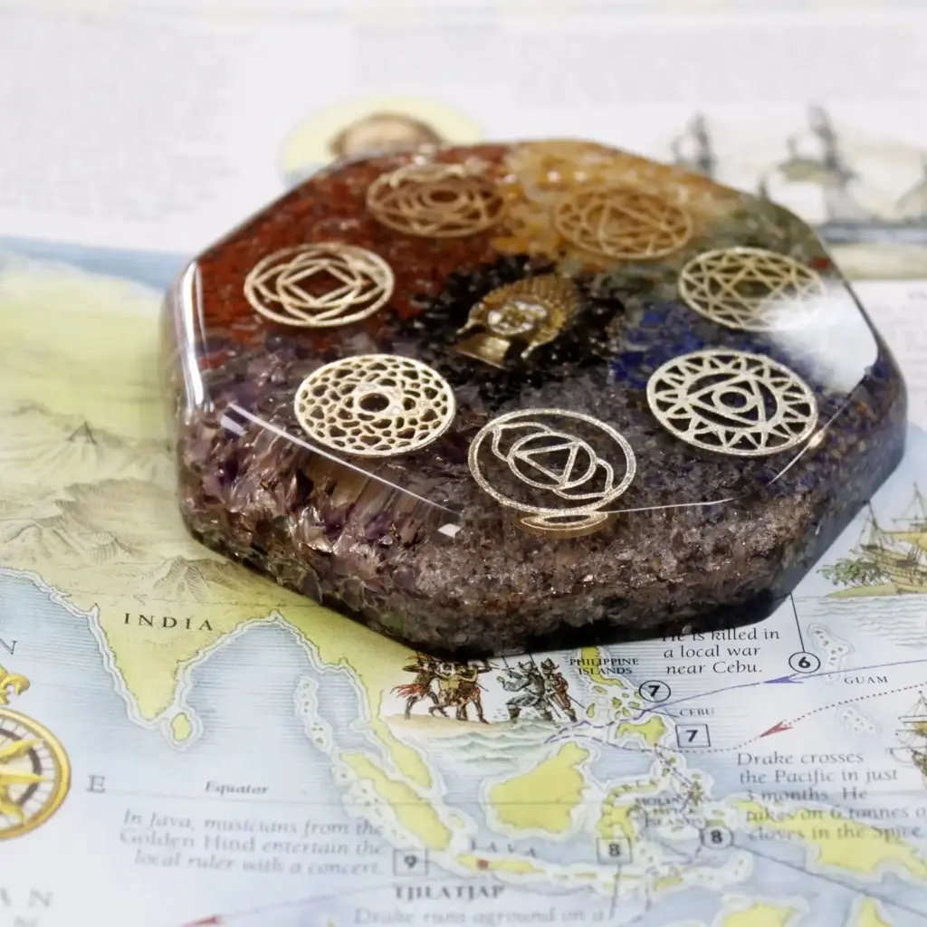 Orgonite Desk Power Packs – Buddha Chakra – Lrg | www.artisangoods.co.uk 3