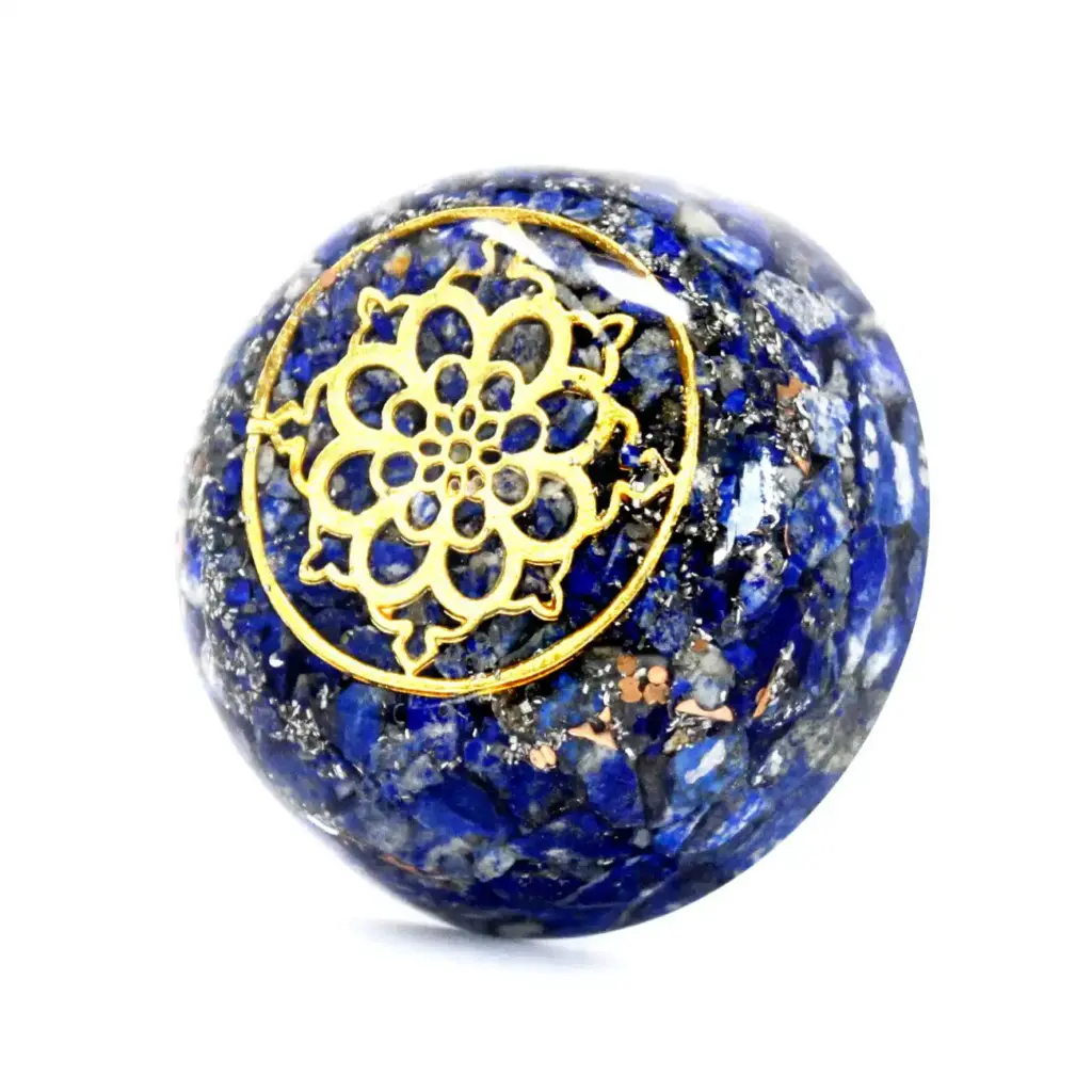 Orgonite Desk Power Packs – Lapis Dome | www.artisangoods.co.uk