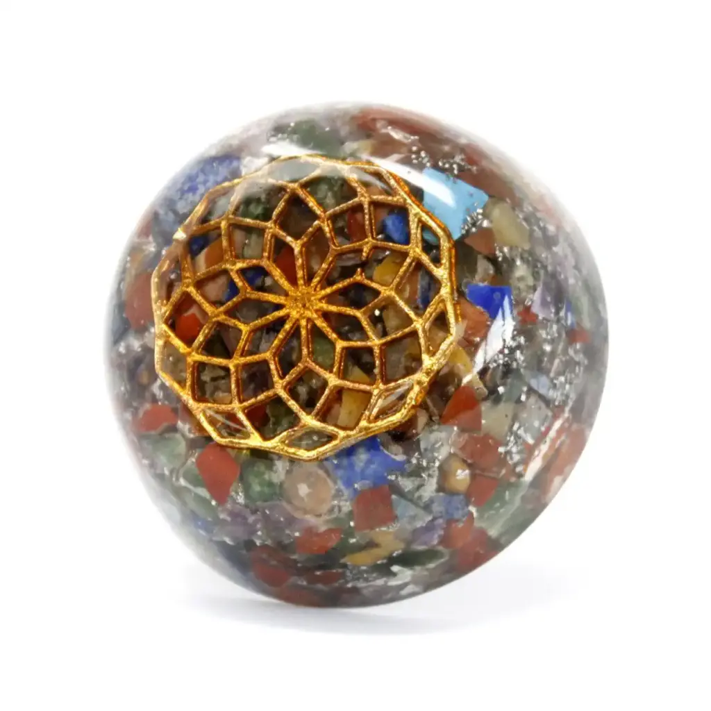 Orgonite Desk Power Packs – Multi Stone Dome | www.artisangoods.co.uk