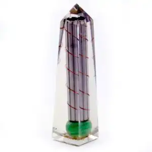 Orgonite Obelisk Power Point Green Aventurine – 110×30 mm | www.artisangoods.co.uk 1