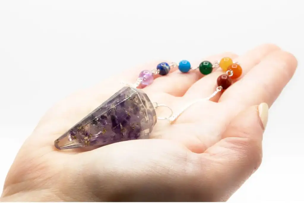 Orgonite Power Chakra Pendulum – Amethyst | www.artisangoods.co.uk 3