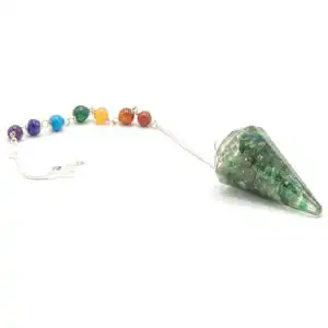 Orgonite Power Chakra Pendulum – Green Aventurine | www.artisangoods.co.uk 1