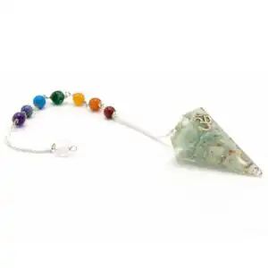 Orgonite Power Chakra Pendulum – Om | www.artisangoods.co.uk 1
