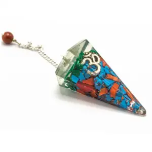Orgonite Power Chakra Pendulum – Om | www.artisangoods.co.uk 4