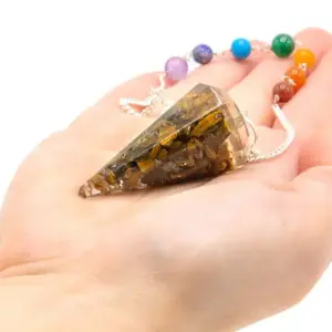 Orgonite Power Chakra Pendulum – Tiger Eye | www.artisangoods.co.uk 3