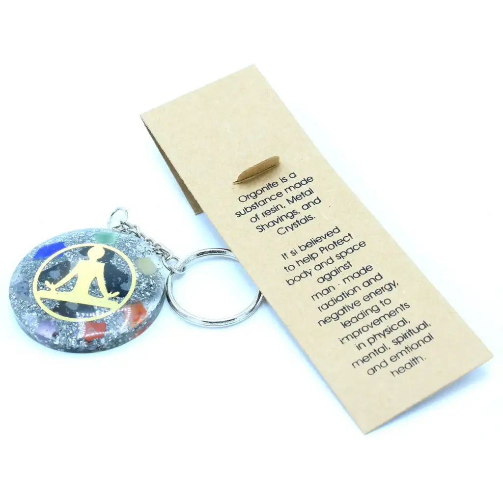 Orgonite Power Keyring – Buddha Seven Chakra | www.artisangoods.co.uk 3