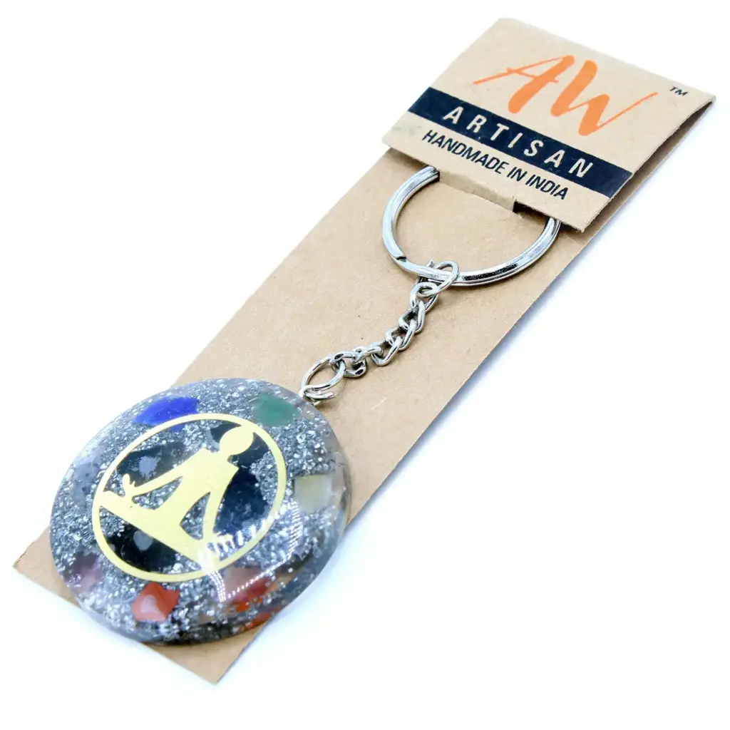 Orgonite Power Keyring – Buddha Seven Chakra | www.artisangoods.co.uk 2