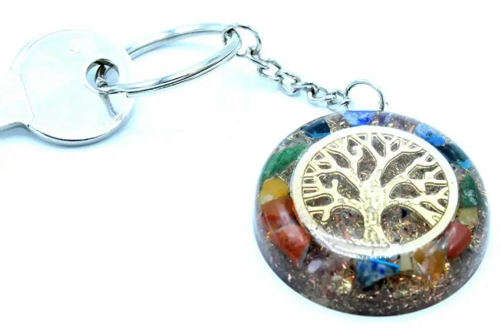 Orgonite Power Keyring – Gemstones Chakra Tree of Life | www.artisangoods.co.uk 5