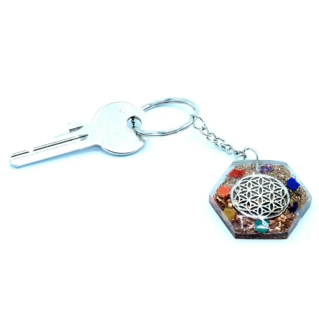 Orgonite Power Keyring – Octagon Flower of Life | www.artisangoods.co.uk 4