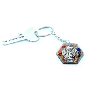 Orgonite Power Keyring – Octagon Flower of Life | www.artisangoods.co.uk 4