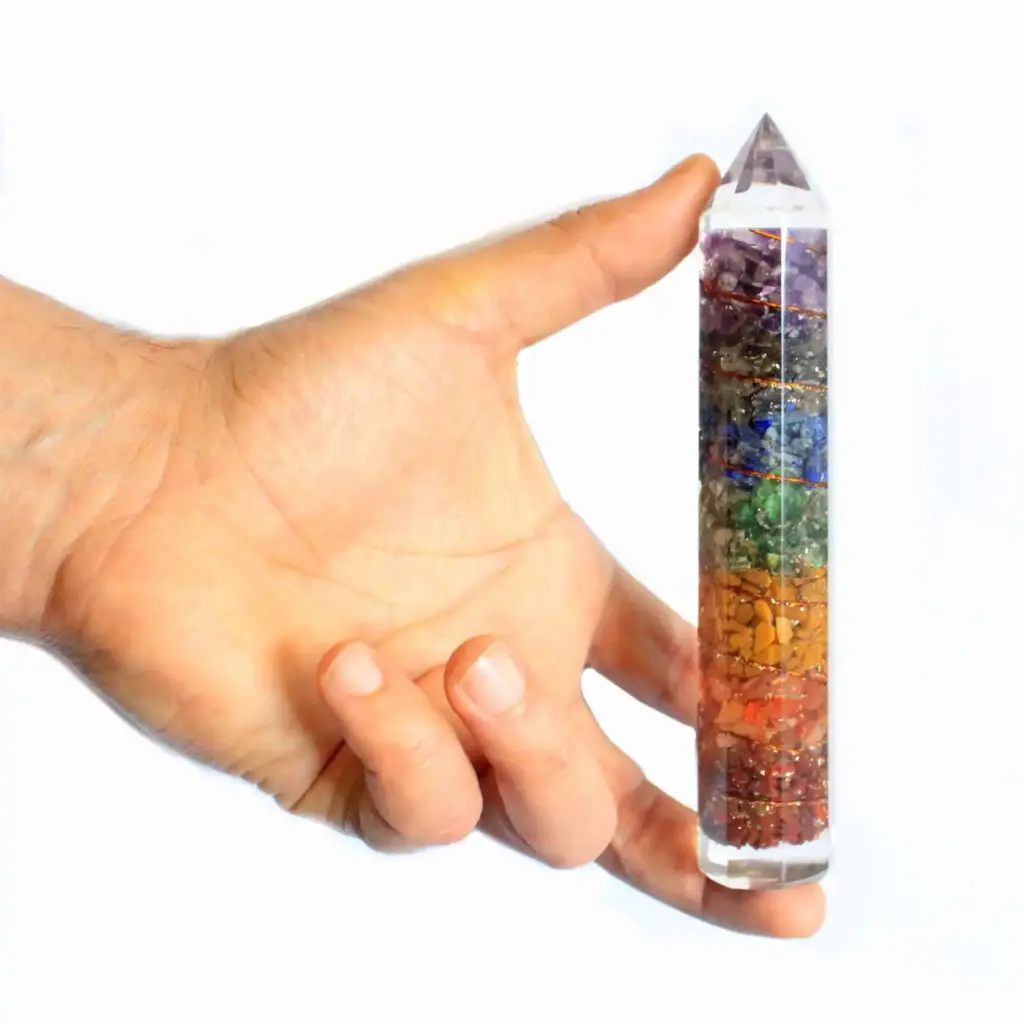 Orgonite Power Wand 15cm Copper & Gemchips | www.artisangoods.co.uk 3 Orgonite Power Wand 15cm Copper & Gemchips | www.artisangoods.co.uk 3