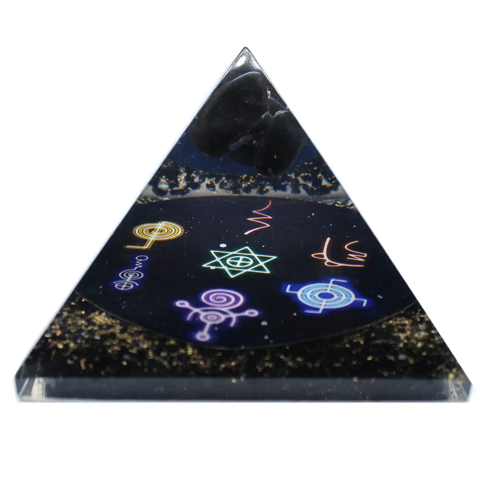 Orgonite Pyramid – Midnight Reiki – 90mm | www.artisangoods.co.uk 2 Orgonite Pyramid – Midnight Reiki – 90mm | www.artisangoods.co.uk 1