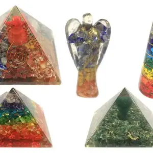 Orgonite Pyramid – Om Chakra – 70 mm | www.artisangoods.co.uk 3