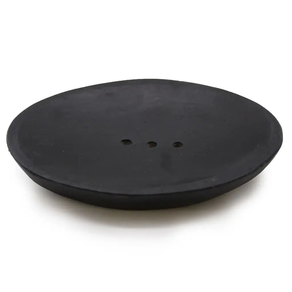 Oval Black Marble Soap Dish | www.artisangoods.co.uk