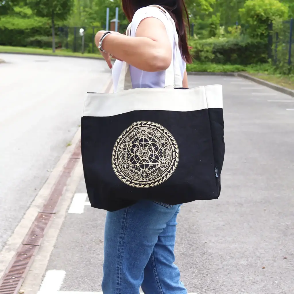Oversized Tote Bag Chocolate Stonewash 14oz – Freedom Chakra | www.artisangoods.co.uk 2