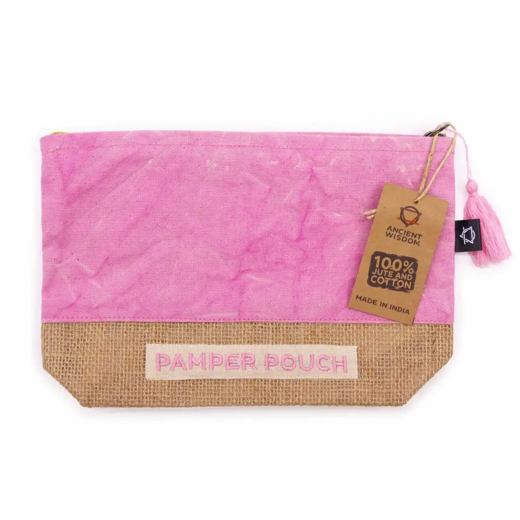 Pamper Pouch – Pink & Purple – Stonewash | www.artisangoods.co.uk