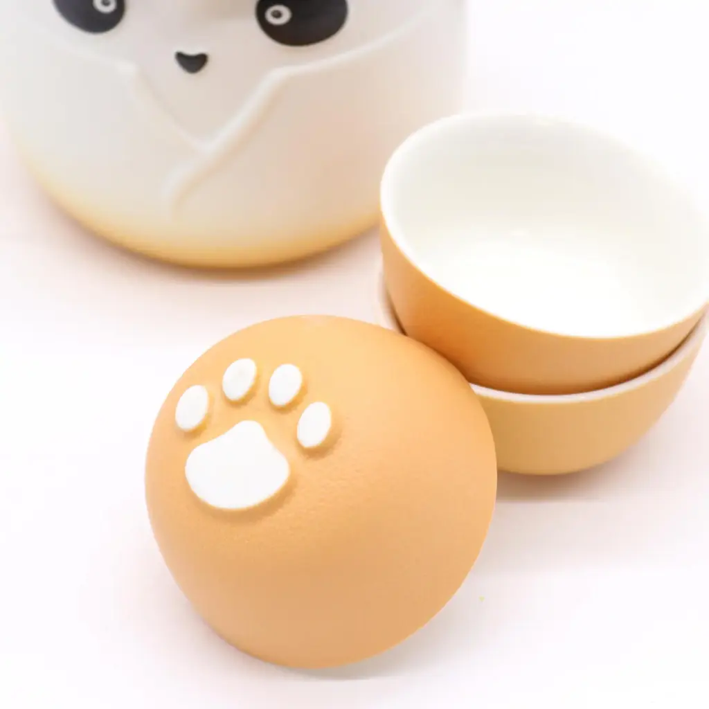 Panda Teapot Set & Three Cups – Orange | www.artisangoods.co.uk 5 Panda Teapot Set & Three Cups – Orange | www.artisangoods.co.uk 5