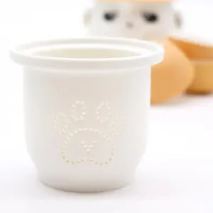 Panda Teapot Set & Three Cups – Orange | www.artisangoods.co.uk 3